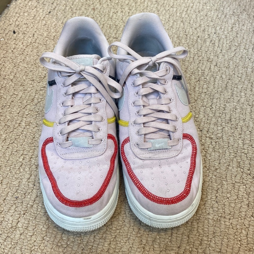 US womens 9 light pink Nike Air Force 1s